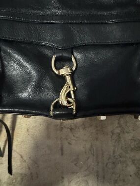 AUTHENTIC Rebecca Minkoff Black Leather Crossbody with Gold Hardware